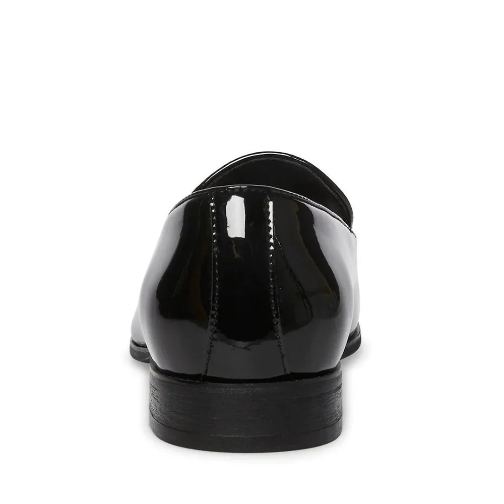 Steve Madden Men's Parigi Black Patent Slip on Formal Shoes NEW Size 7.5 - Picture 5 of 5